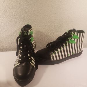 Strange Cvlt: Beetlejuice Chelsea x Dre Ronayne Hi-Top Sneakers